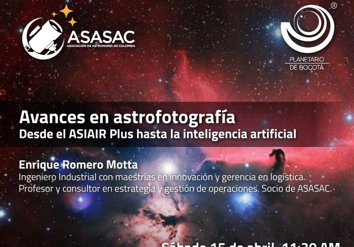 15 de abril de 2023 – Avances en astrofotografía: Desde el ASIAIR Plus hasta la inteligencia artificial