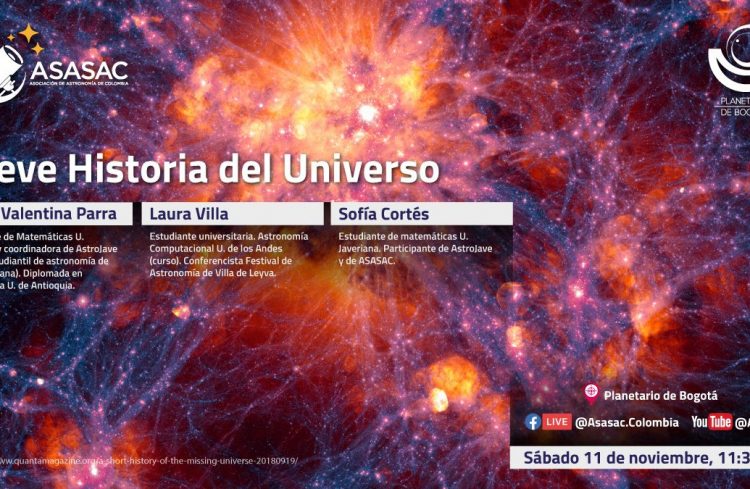 11 de noviembre de 2023 – Breve Historia del Universo